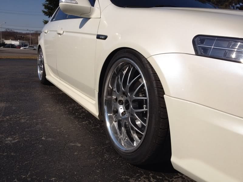 2008 Acura TL with 18x8 Work Termist TM1 wheels