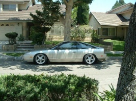 1993 Nissan S13 with 17x9 Work Wheels Equip wheels