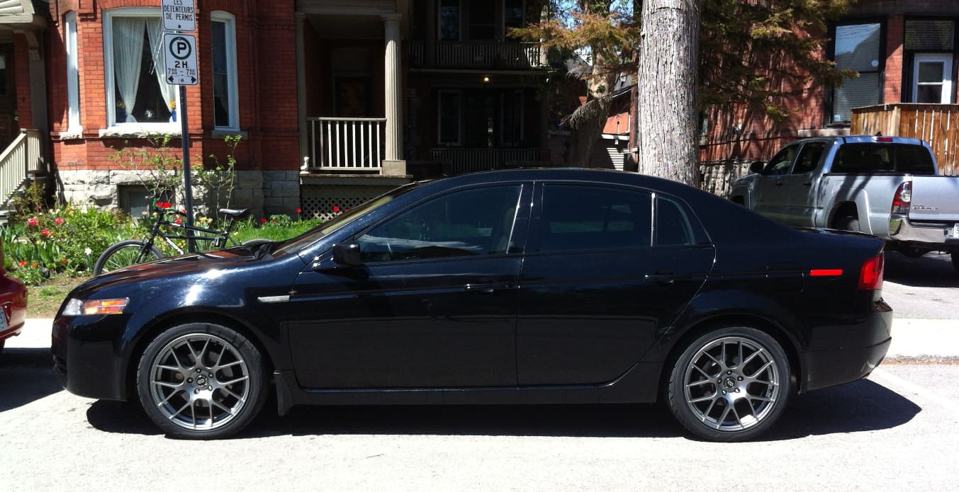 2008 Acura TL with 18x8 Enkei Raijin wheels