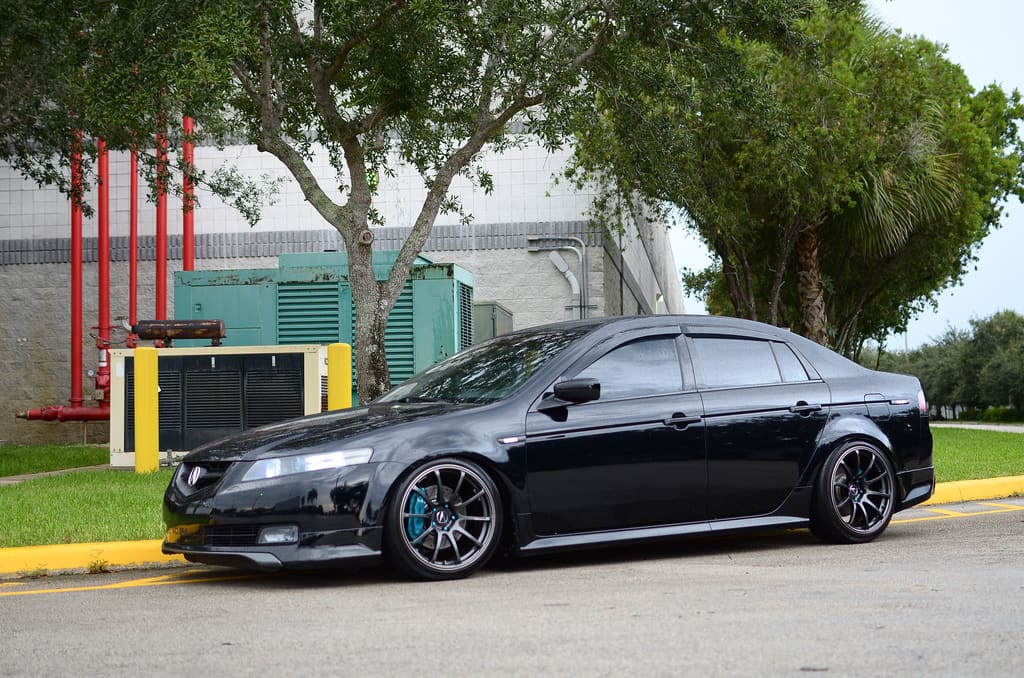 2008 Acura TL with 18x9 Advan RS wheels