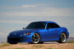 2006 Honda S2000 with 18x8 Work Wheels Meister S1 2pc wheels