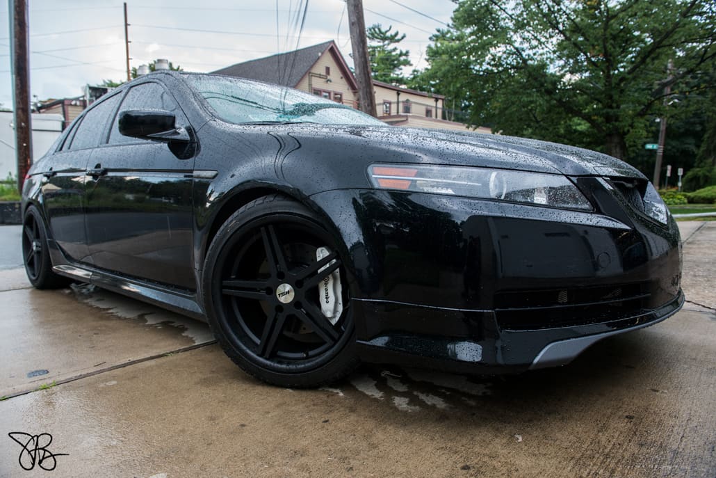 2008 Acura TL with 18x9 TSW Mirabeau wheels