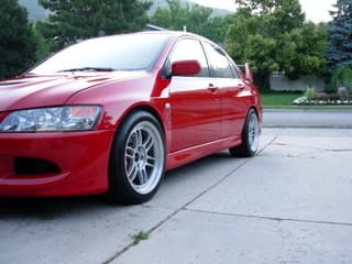 2003 Mitsubishi Lancer Evolution with 17x10 Enkei RPF1 wheels