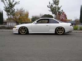 1995 Nissan S14 with 18x9 Advan RG-II wheels
