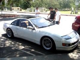 1991 Nissan 300ZX 2-seat with 17x10 Enkei RPF1 wheels