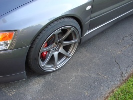 2006 Mitsubishi Lancer Evolution with 18x9.5 Battle MB wheels