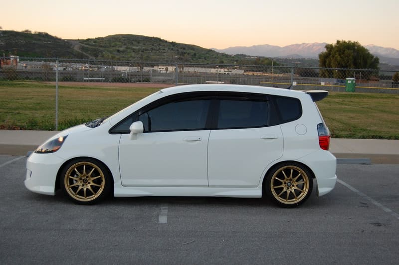 2007 Honda Fit with 17x7.5 Rays Engineering Volk Racing CE28 wheels