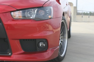 2010 Mitsubishi Lancer Evolution with 18x10 Rota SVN wheels