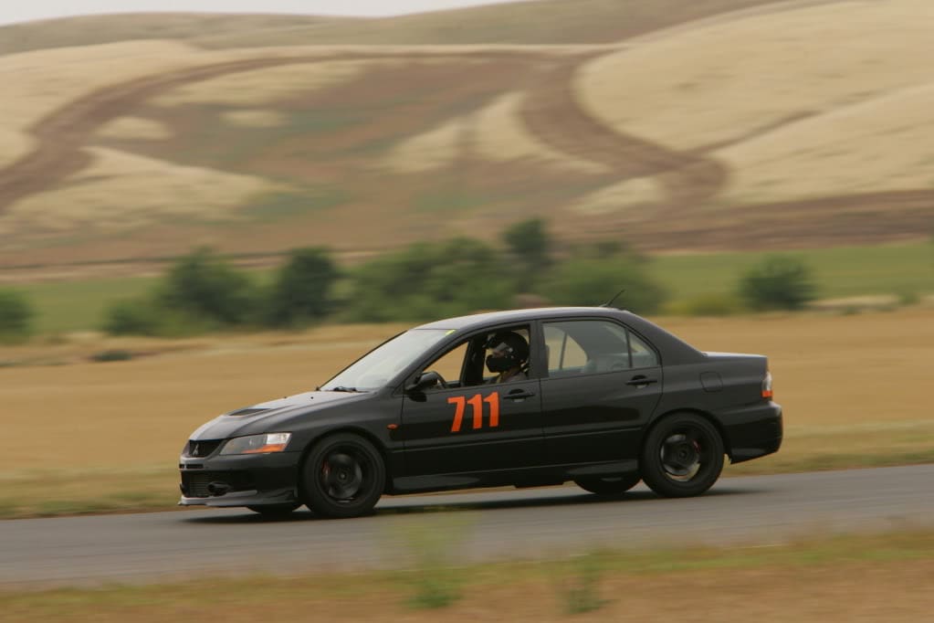 2008 Mitsubishi Lancer Evolution with 17x10 5Zigen FN01 wheels