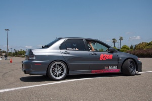 2003 Mitsubishi Lancer Evolution with 18x11 CCW SP16R wheels