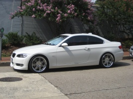 2008 BMW 328 with 19x8.5 Work Wheels Varianza wheels