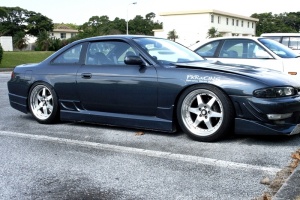 1993 Nissan S14 with 18x9.5 SSR Longchamp XR-4Z wheels