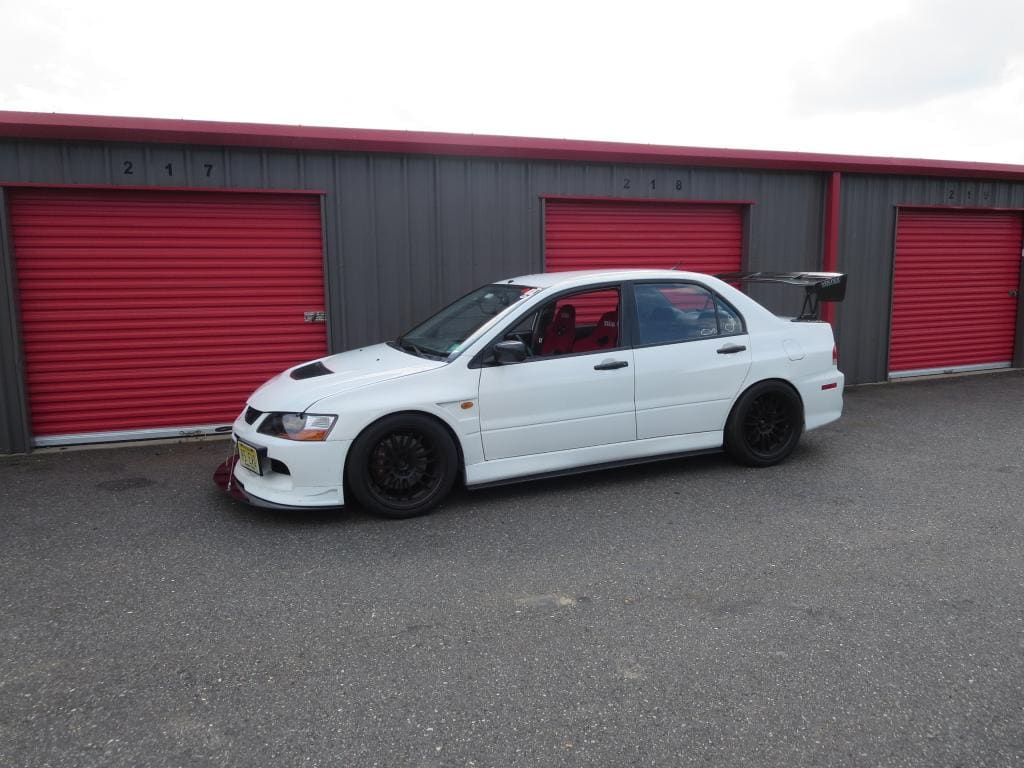 2008 Mitsubishi Lancer Evolution with 18x10 Rota SVN-R wheels