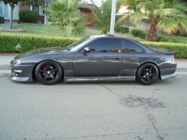1997 Nissan S14 with 17x10 5zigen FN01R-C wheels