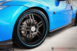 2009 Nissan 370Z with 20x9 Strasse Forged Sp5 wheels