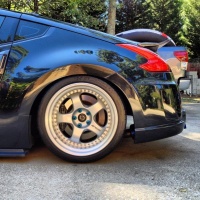 2011 Nissan 370Z with 19x9.5 Work Meister S1 wheels