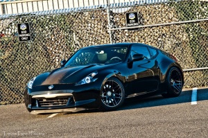 2009 Nissan 370Z with 19x9.5 ForgeStar F14 Burst Bronze wheels
