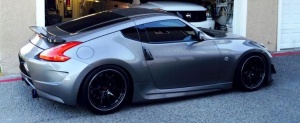 2009 Nissan 370Z with 19x9.5 Volk Racing G25 wheels