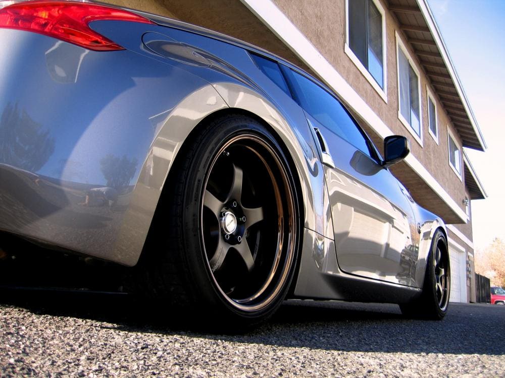 2010 Nissan 370Z with 19x9.5 Work Meister S1R wheels