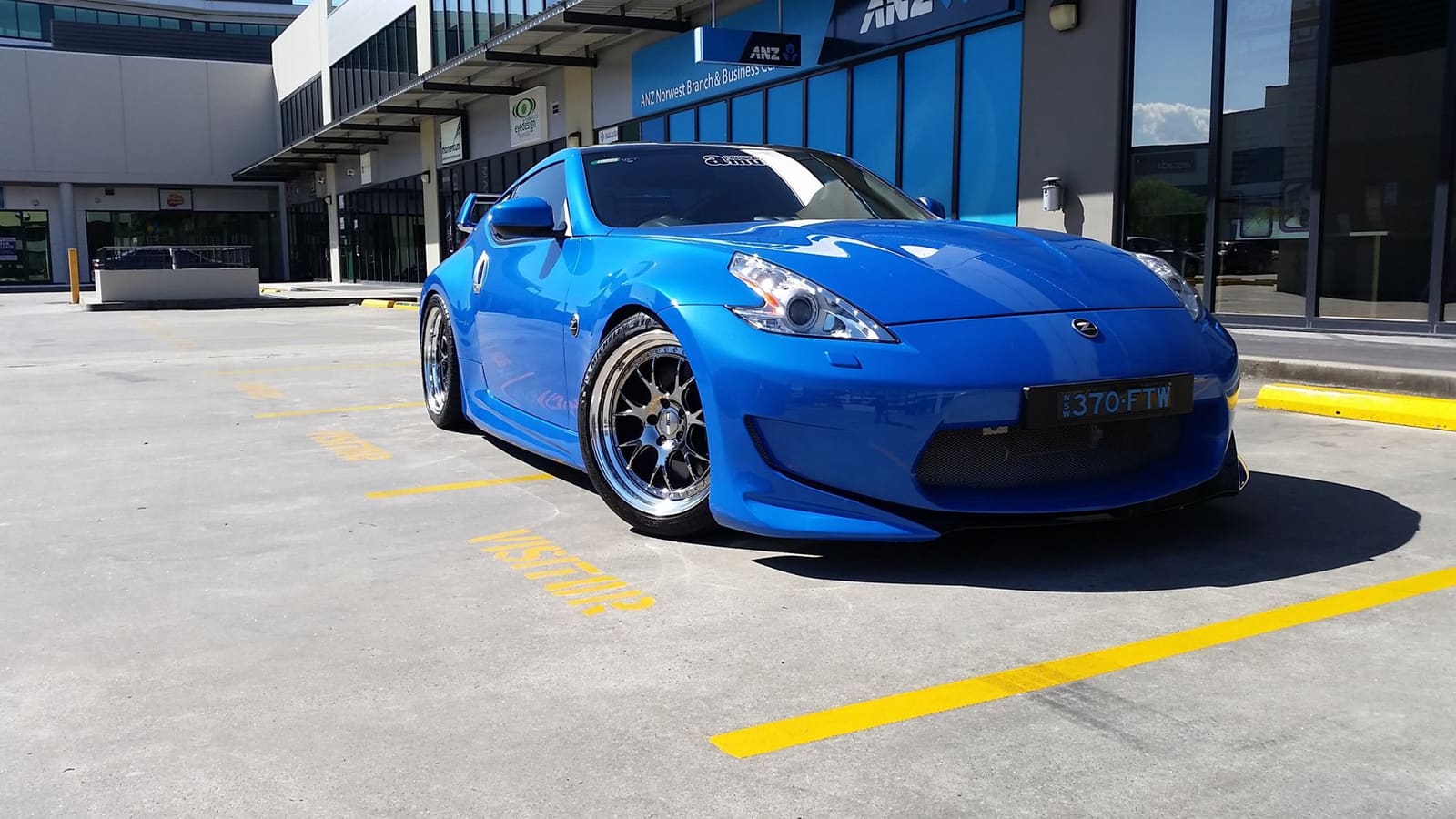 2010 Nissan 370Z with 19x9.5 SSR Professor MS3 wheels