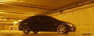 2006 Honda Civic with 19x8.5 SSR Type C wheels