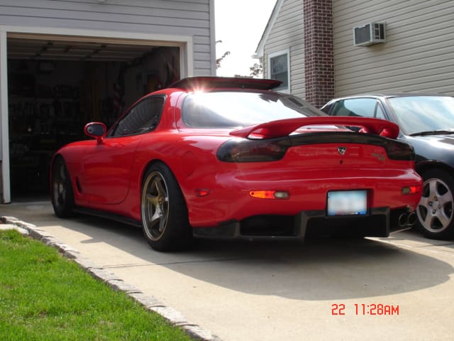 1993 Mazda RX-7 with 17x8 5zigen FN01RC wheels