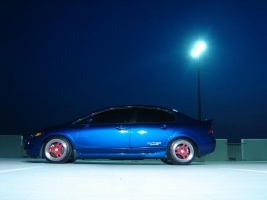 2007 Honda Civic with 17x8 Advan Racing ver.1 wheels