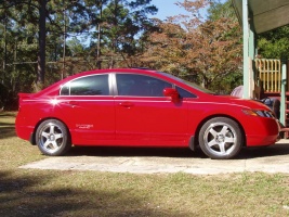 2007 Honda Civic with 17x7.5 Kazera KZ-A wheels