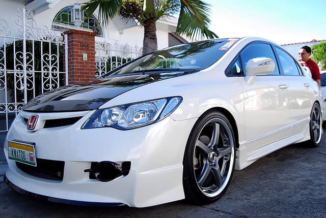 2007 Honda Civic with Volk Racing GTS wheels