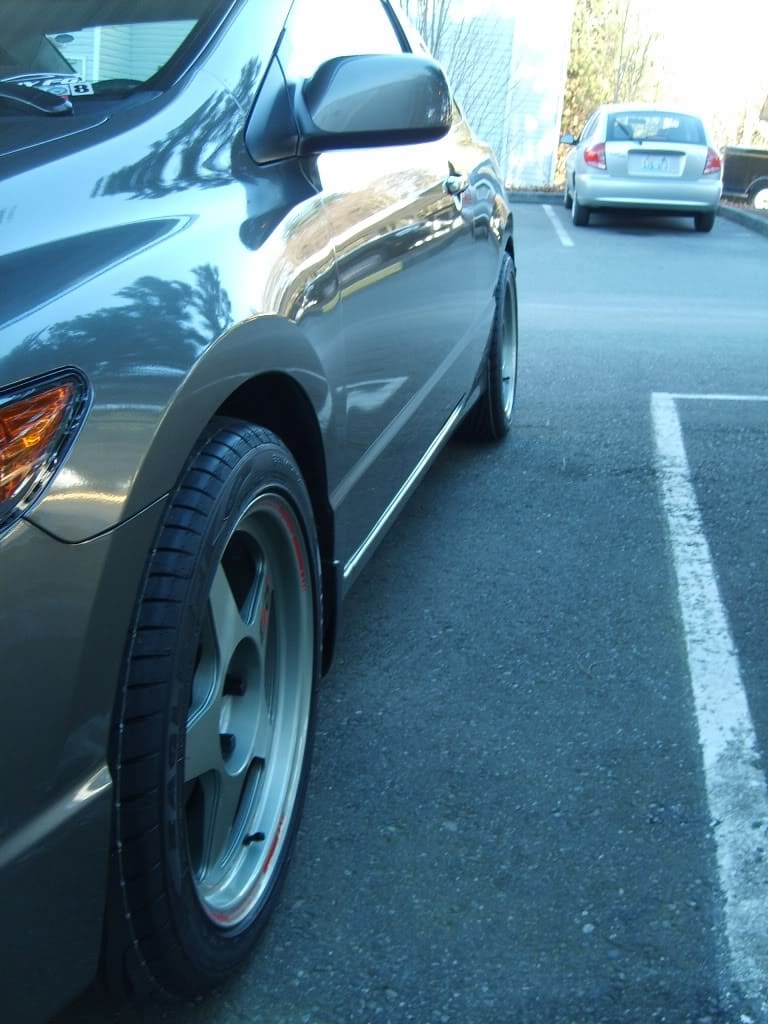 2007 Honda Civic with 17x8 Desmond Regamaster EVO wheels
