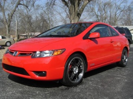 2008 Honda Civic with 18x7.5 Enkei EVO-6 Anthracite wheels