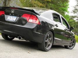 2007 Honda Civic with 5Zigen FN01R-C wheels