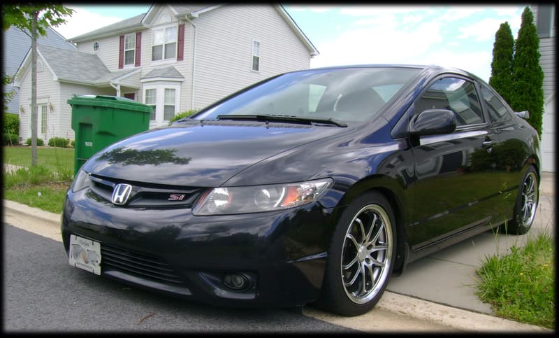 2006 Honda Civic with 17x7.5 Enkei ZR1 wheels