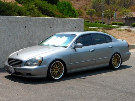 2002 Infiniti Q45 with 19x9 Work Wheels VS-XX wheels