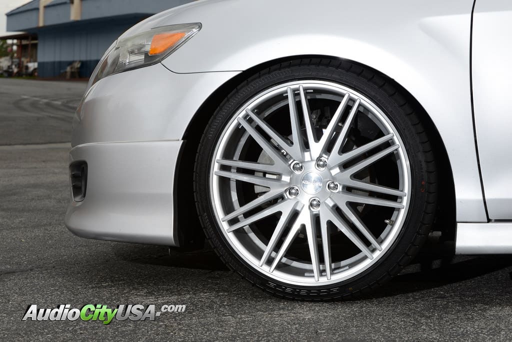 2010 Toyota Camry with 20x8.5 Rennen CRL 80 wheels