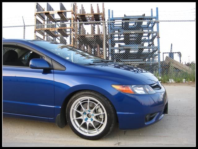 2008 Honda Civic with 17x8 Enkei NTO3 wheels