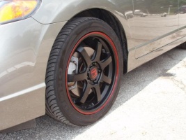 2007 Honda Civic with 17x7.5 Rota SDX wheels