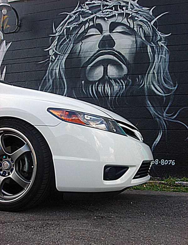 2007 Honda Civic with 18x7.5 Gramlights 57pro wheels