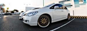 2007 Honda Civic with Work Emotion VS-XX wheels