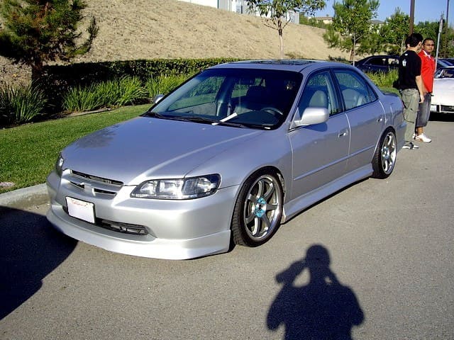 2002 Honda Accord with 18x8.5 Rays Engineering Gramlights 57S-Pro wheels
