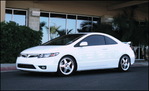 2008 Honda Civic with 17x7 wheels