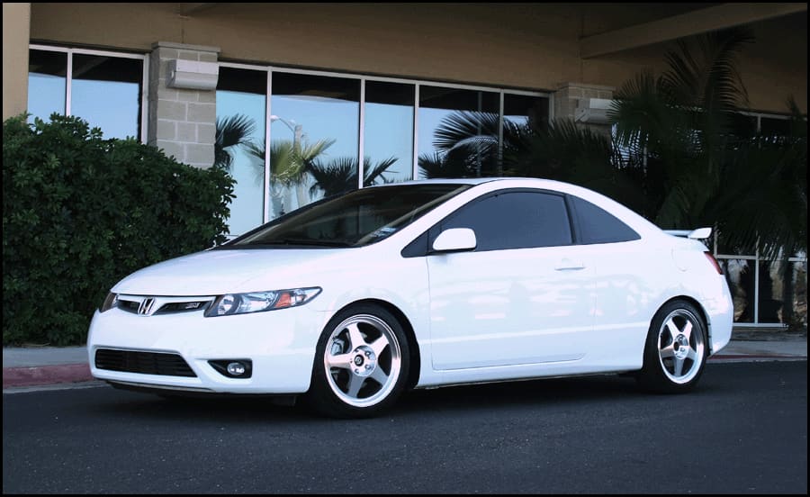 2008 Honda Civic with 17x7 wheels