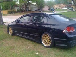 2008 Honda Civic with 17x8 Work VS-XX wheels