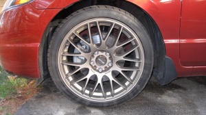 2007 Honda Civic with 18x8 Tenzo Type M Version 1 wheels