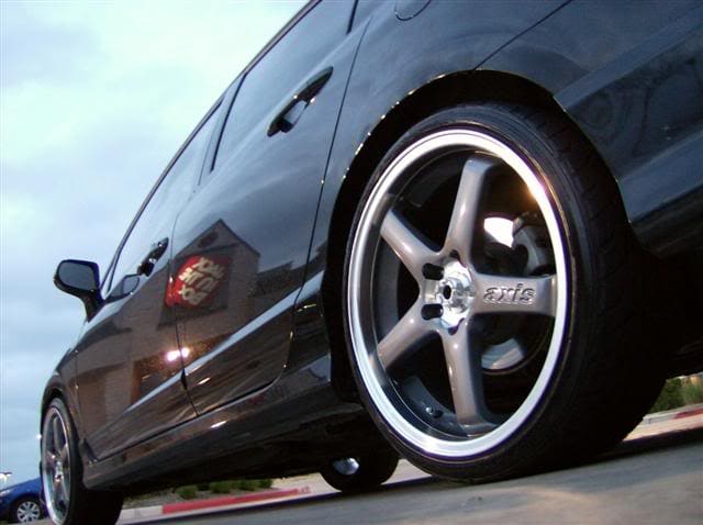 2008 Honda Civic with 19x8.5 Axis Hiro wheels