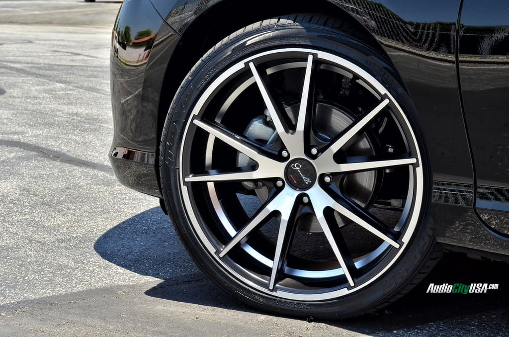 2014 Honda Accord with 20x8.5 Gianelle Davalu Black wheels