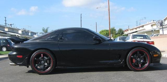 1993 Mazda RX-7 with 18x8.5 Rays Engineering Gram Lights 57Maximum wheels