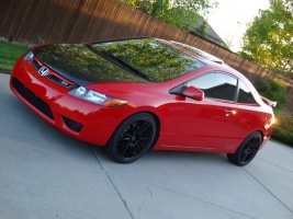 2008 Honda Civic with 18x8 Tenzo-R Project 7 wheels