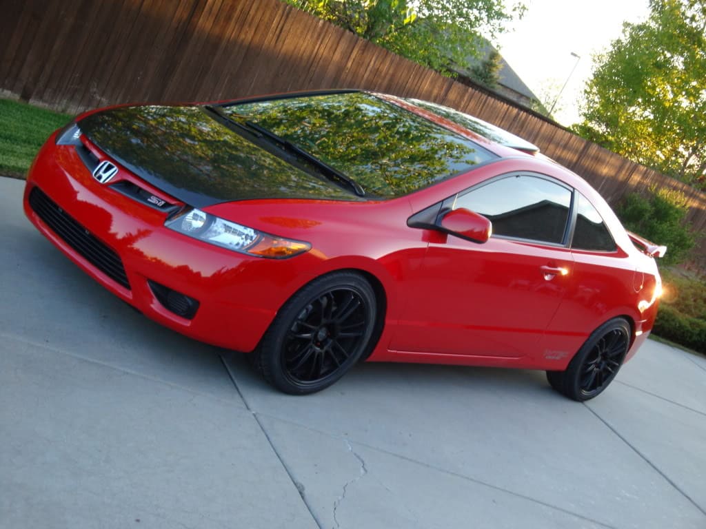 2008 Honda Civic with 18x8 Tenzo-R Project 7 wheels