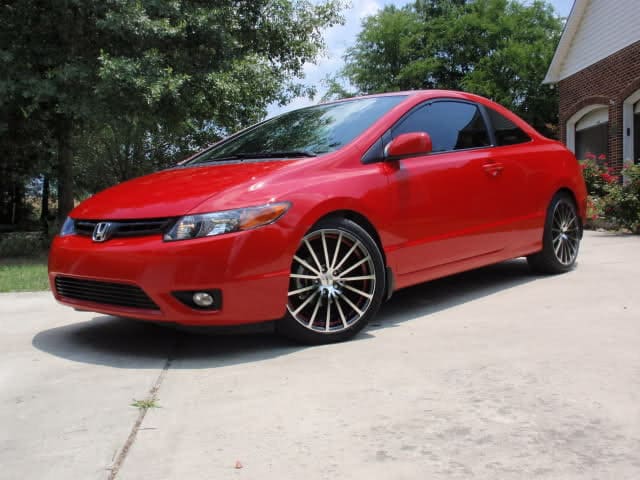 2007 Honda Civic with TSW Asan 5 wheels